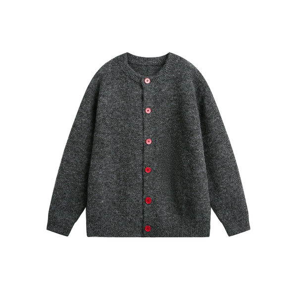 Fall Wool Button-Knitted Cardigan