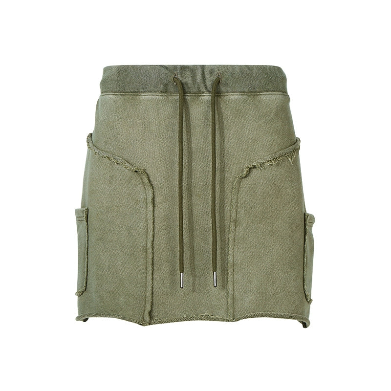 Niche Design Army Green Skirt