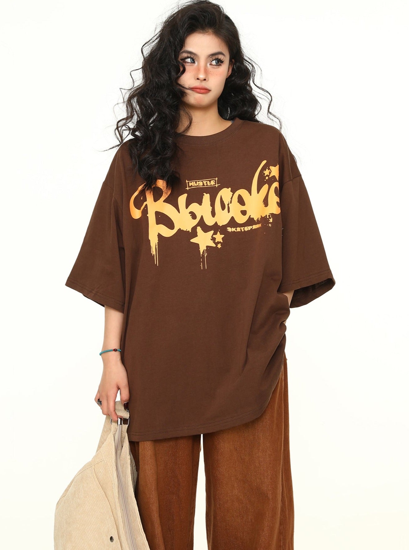 Brown Vintage Couple T-Shirt