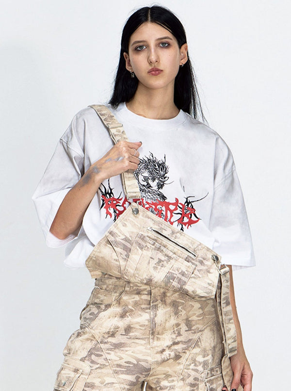 Chinese Dragon Print T-Shirt