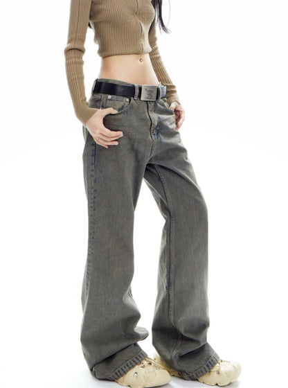 American Retro Loose Jeans Pants