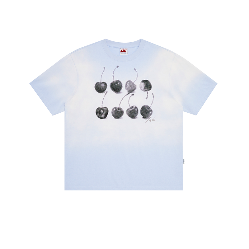 Loose Gradient Cherry T-Shirt