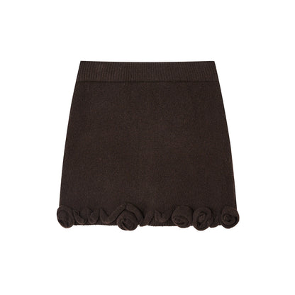 Stereo Rose Knit Sweater Set-Up