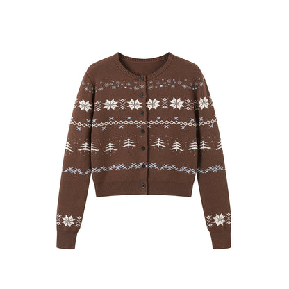 Fair Isle Crew Cardigan