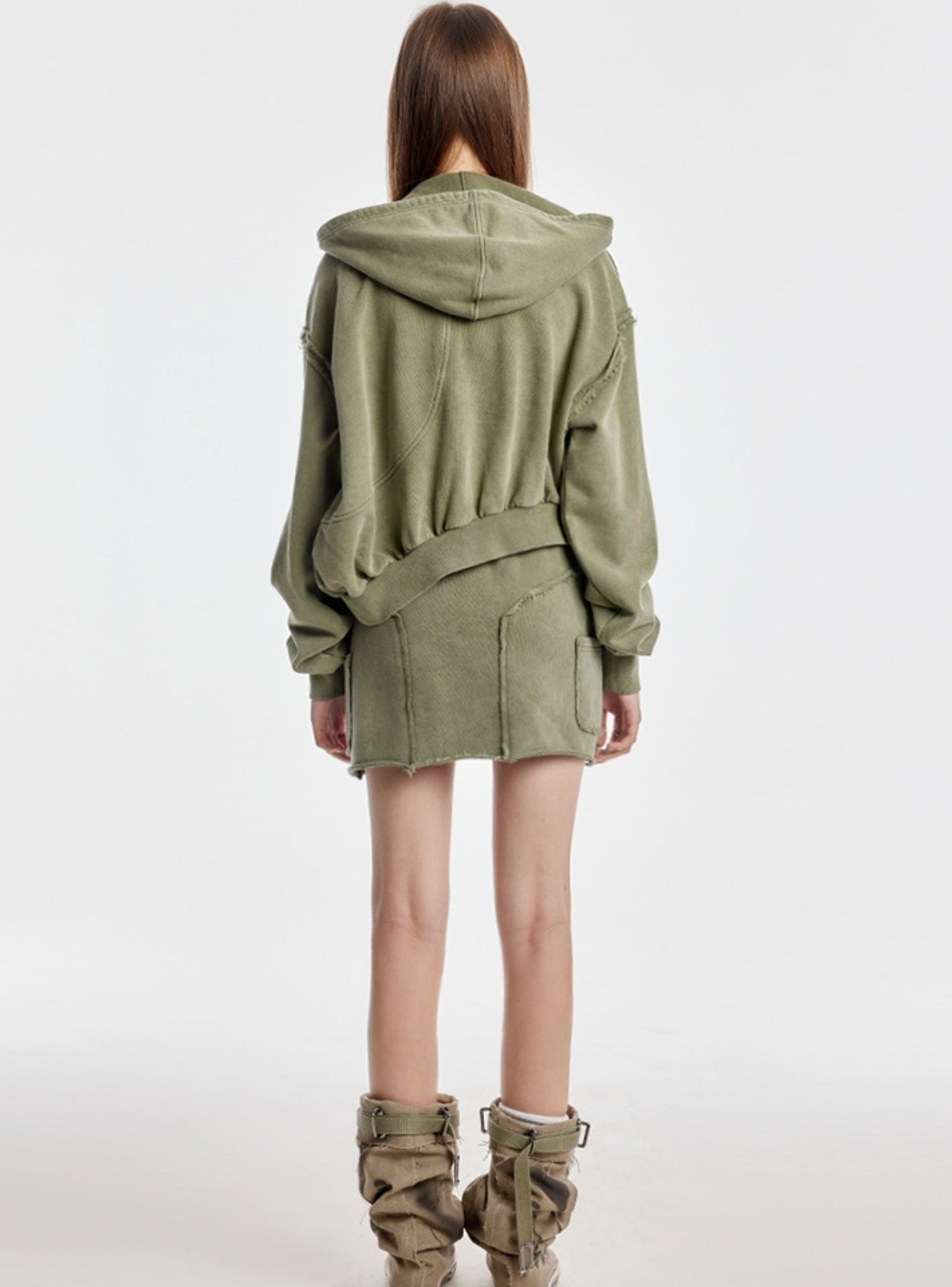 Niche Design Army Green Skirt