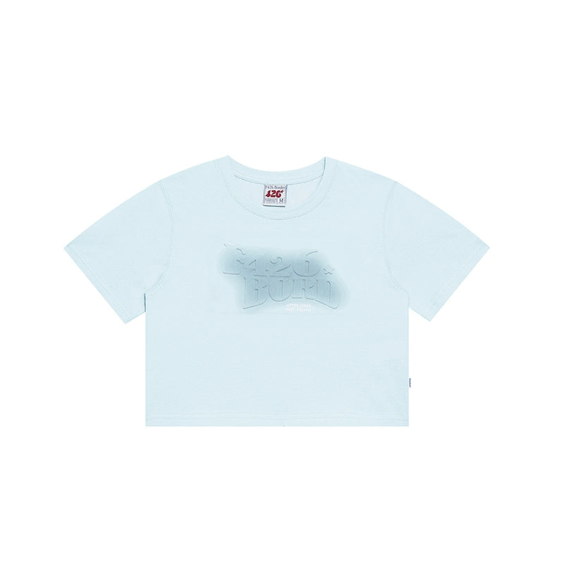 Letter Embossed T-Shirt