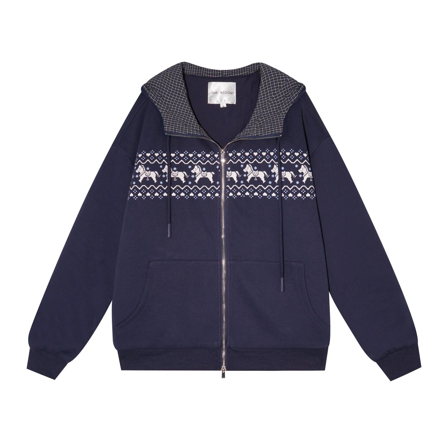 Fair Isle Quilted Jacket Pants Set-Up