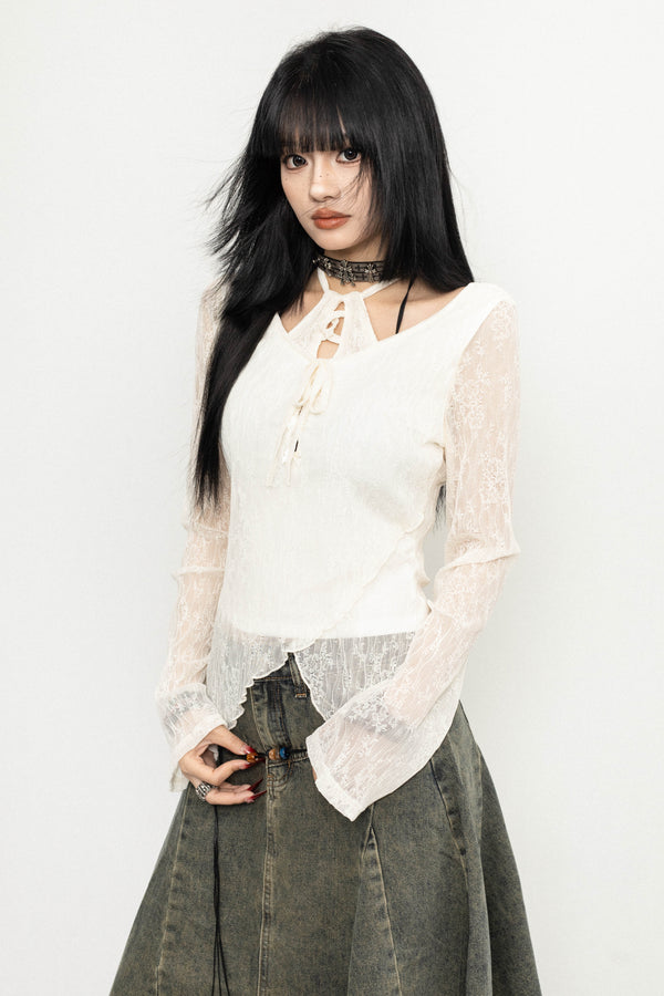 Chic Sweet & Spicy Tulle Top