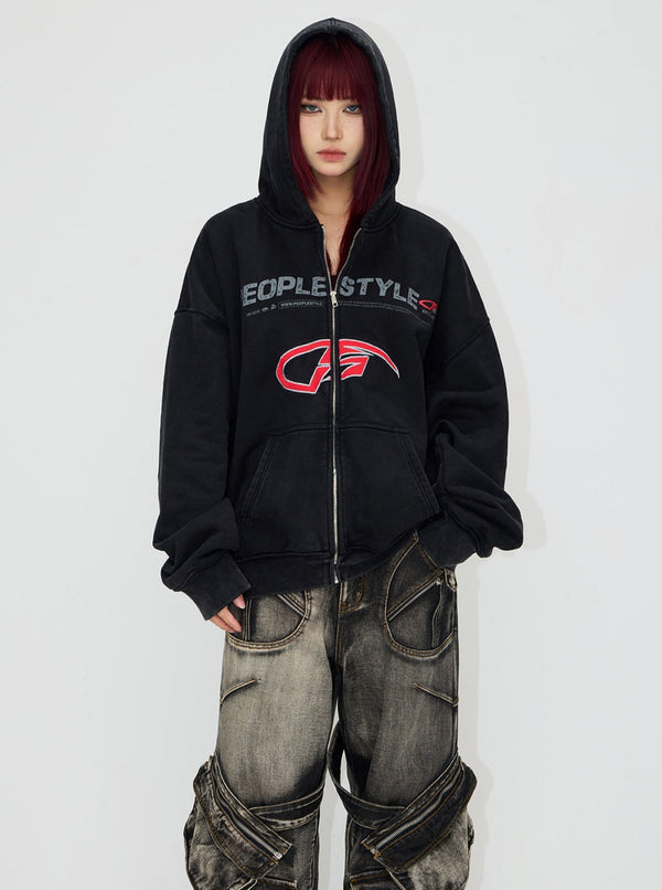 American Vintage Distressed Hoodies Coat