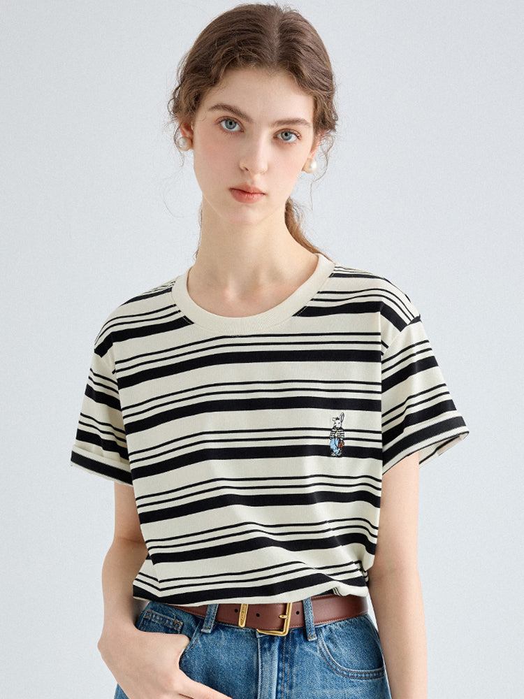 Stripe Crew Neck Top