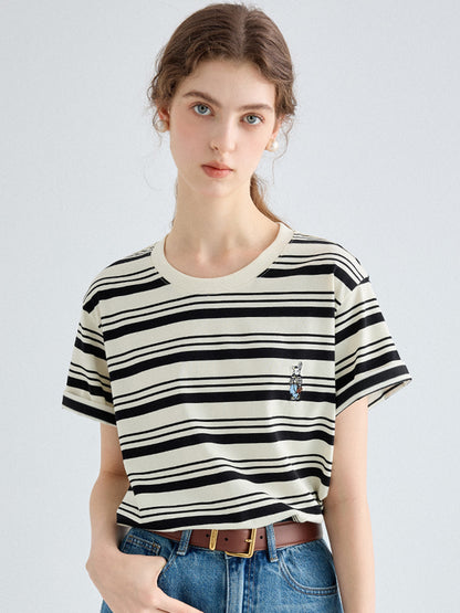 Stripe Crew Neck Top