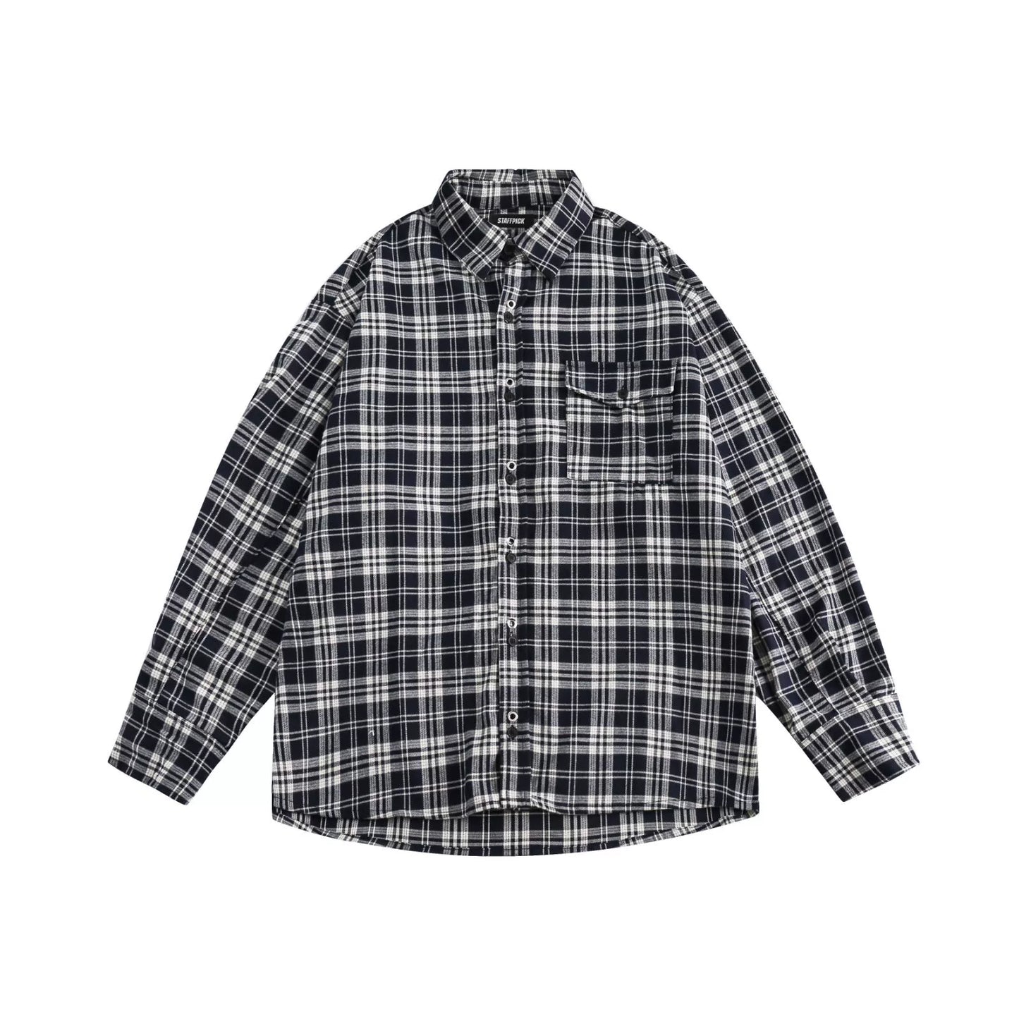 Loose Fashion Casual Plaid Shirt