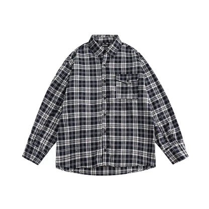 Loose Fashion Casual Plaid Shirt