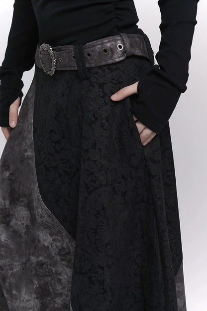 Unique Design Black Autumn Dress