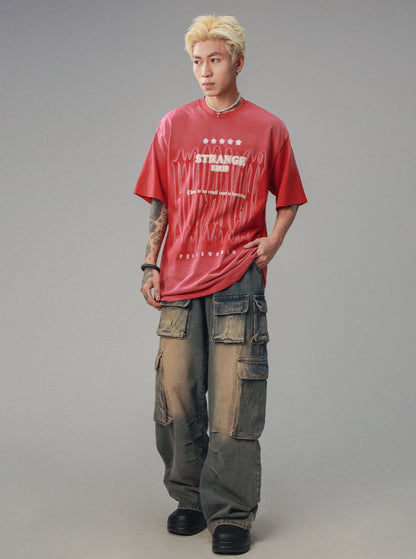 Retro Dyed Straight Leg Cargo Pants