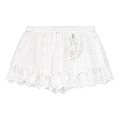 Vintage Lace Flower Asymmetrical Skirt Set-Up