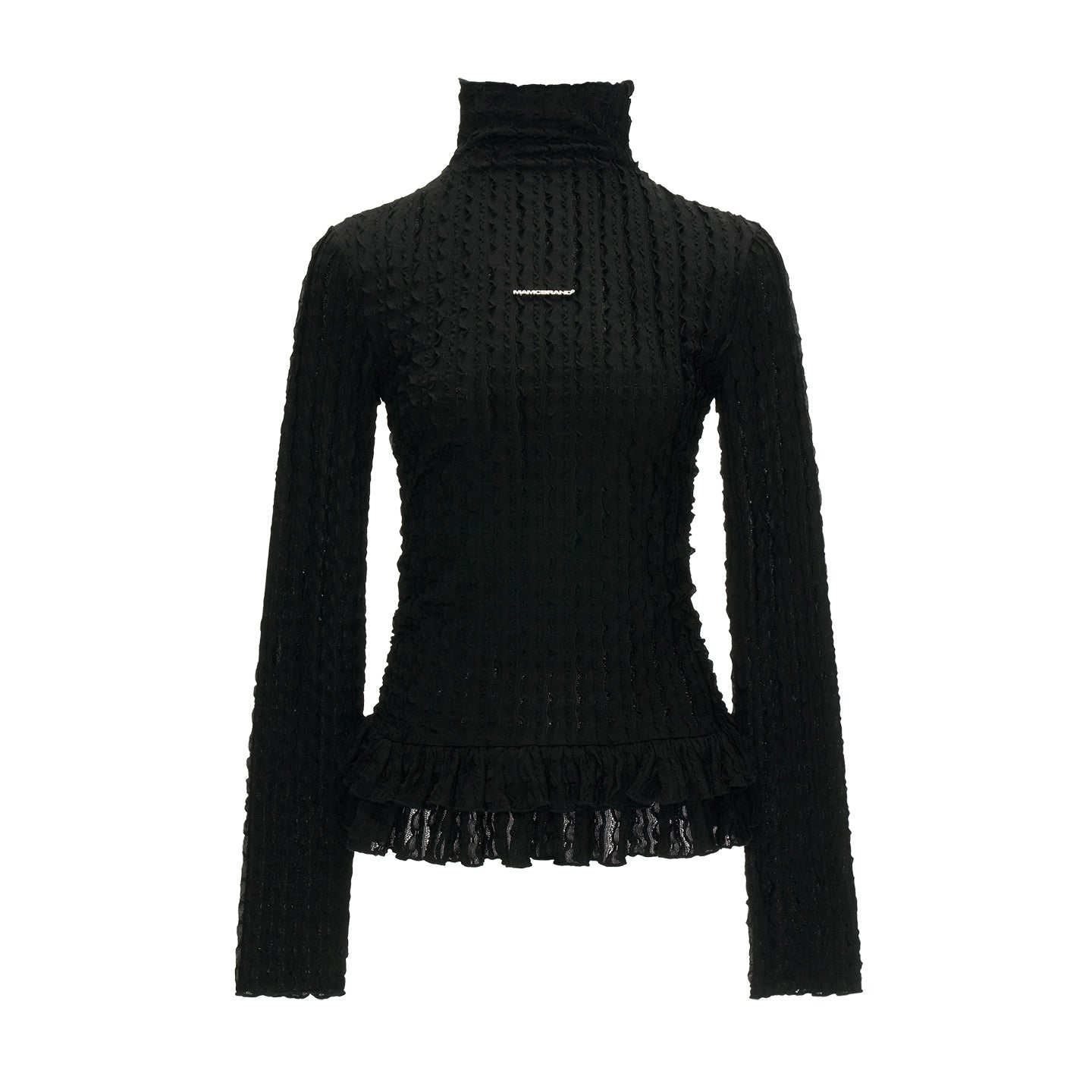 High-neck Slimming Long Sleeve Tee