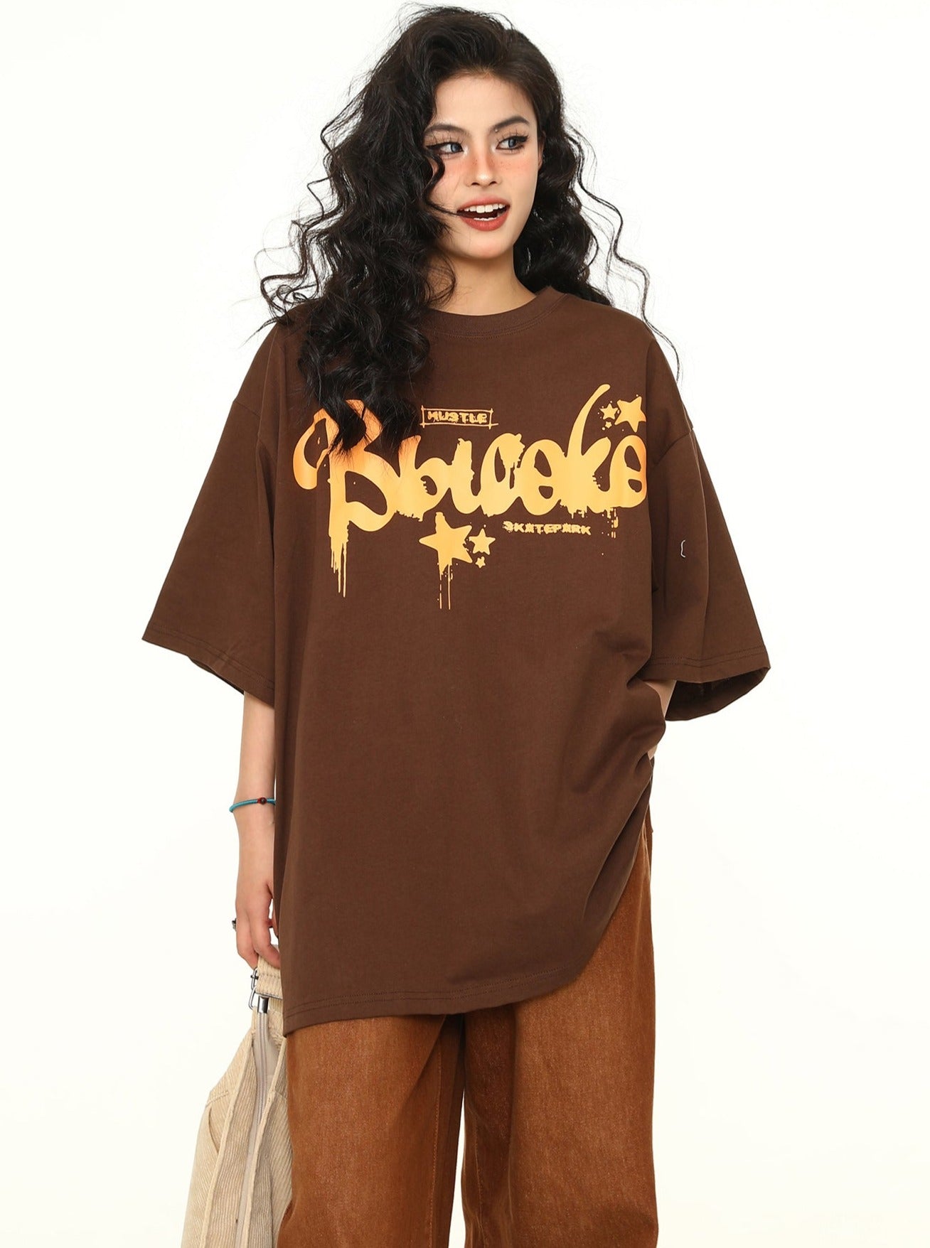 Brown Vintage Couple T-Shirt