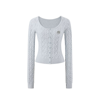 Slimming Cable Knit Sweater