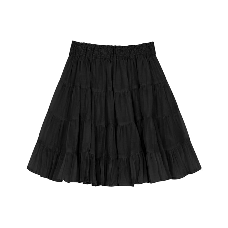 Black Retro Lace Ballet Skirt