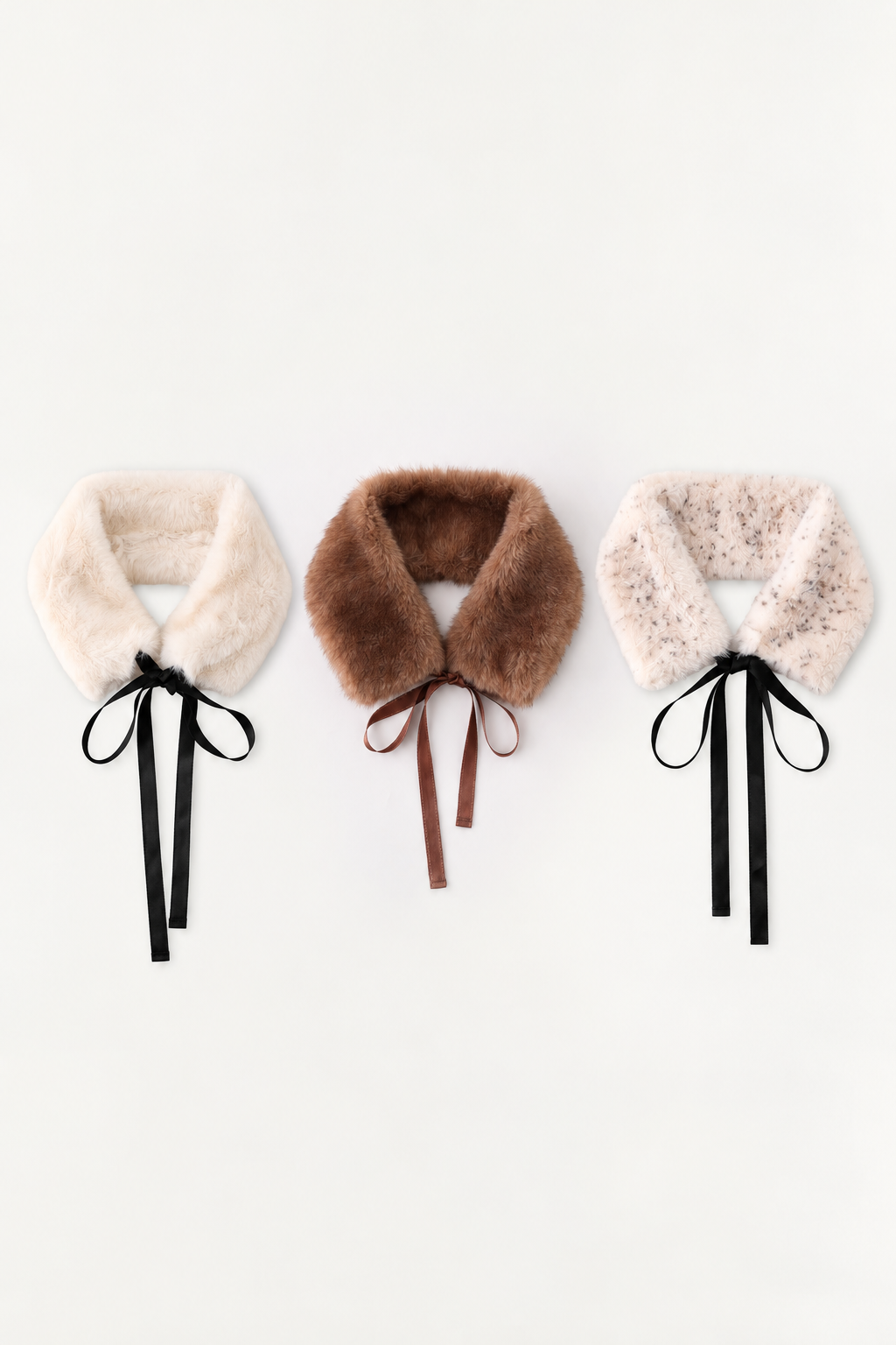 Retro Bow Fur Collar Cardigan