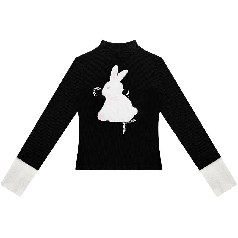 american vintage bunny christmas  sweater