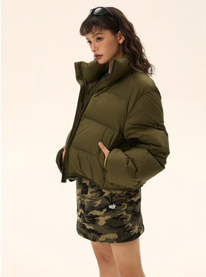 Long-sleeved Loose Down Jacket