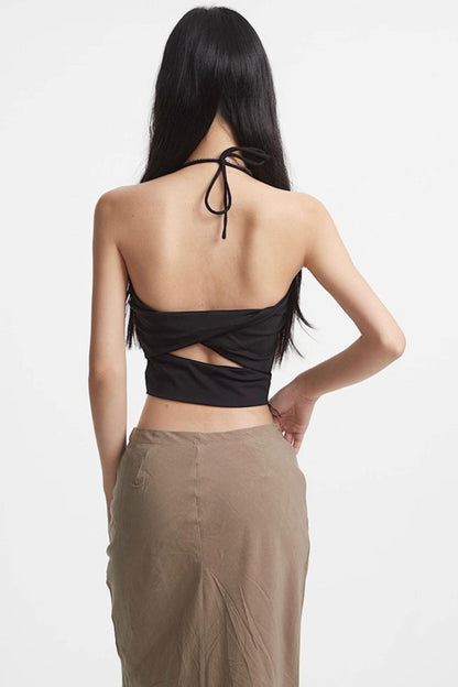 Sexy Cross Lingerie Top