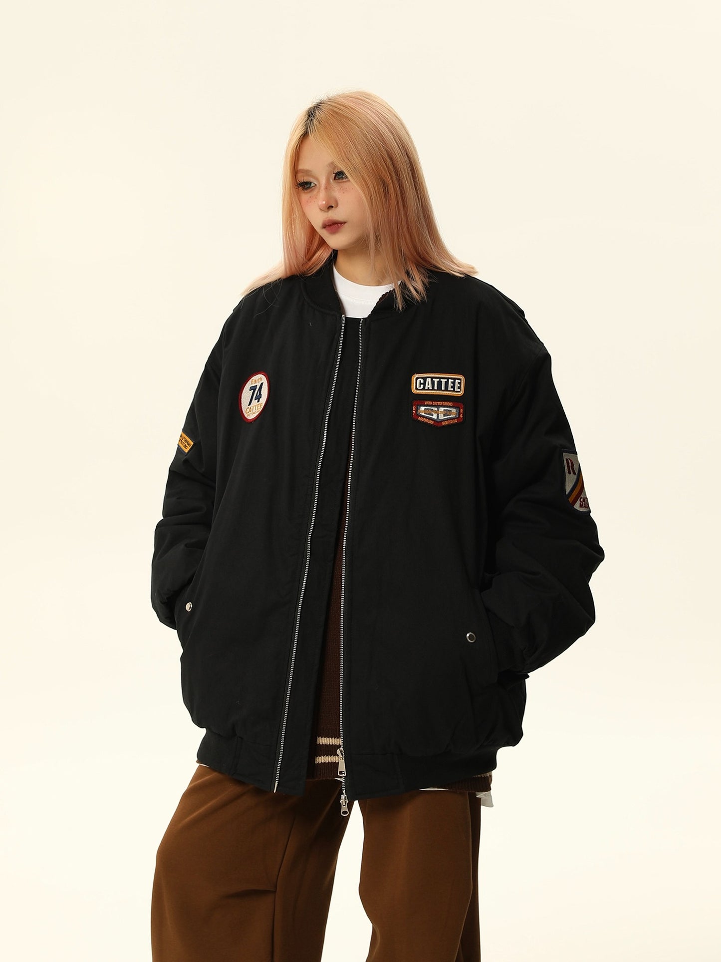 American Vintage Street Baseball Cotton Jacket