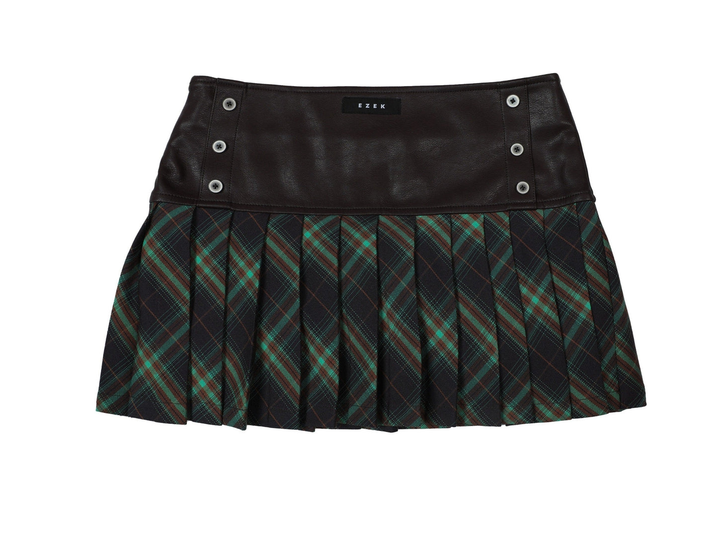 American Retro Green checked Skirt