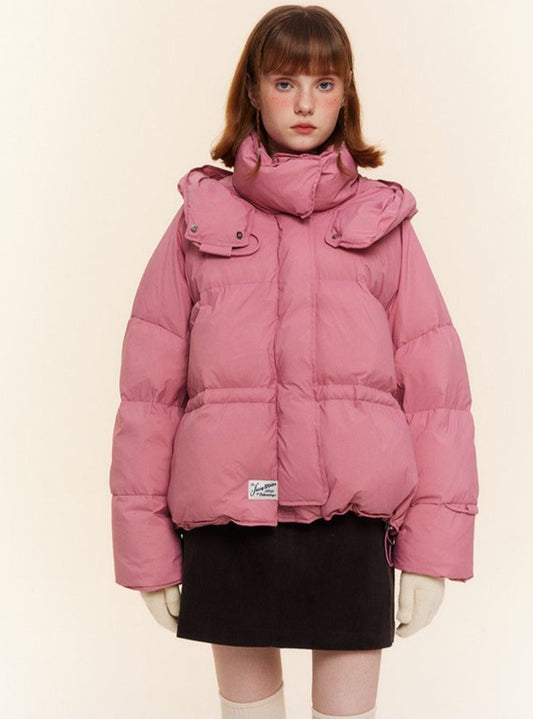 Hooded Loose Thickened Duck Down Jacket