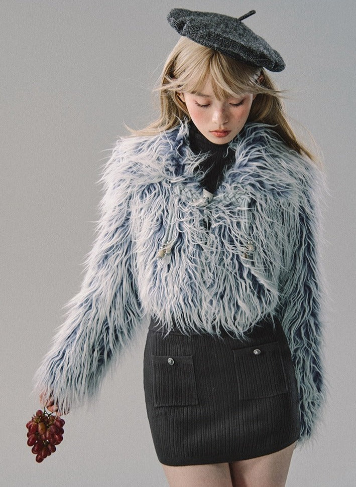 Loose fit fur Coat