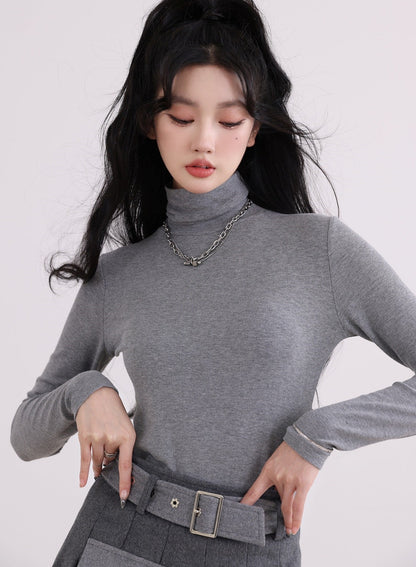 High-neck base layer top