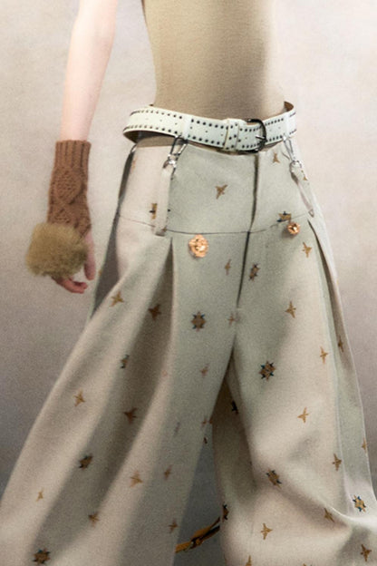 Starburst Print Lantern Pants