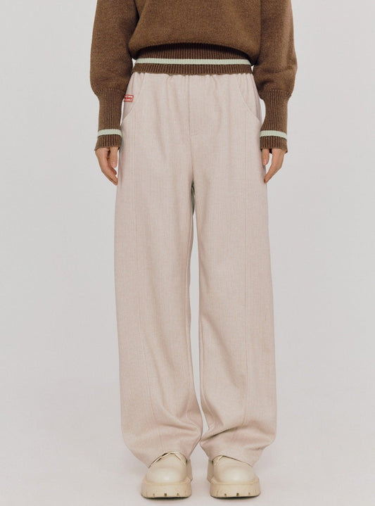 Woolen slacks lazy loose Pants