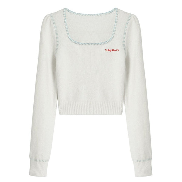 slim sweater tops