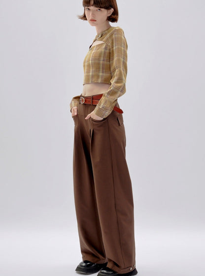 Drap Wide-leg Pants