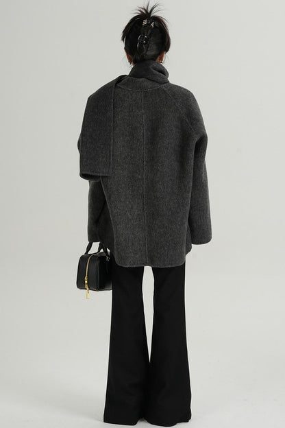 Tweed Wool Cashmere Coat