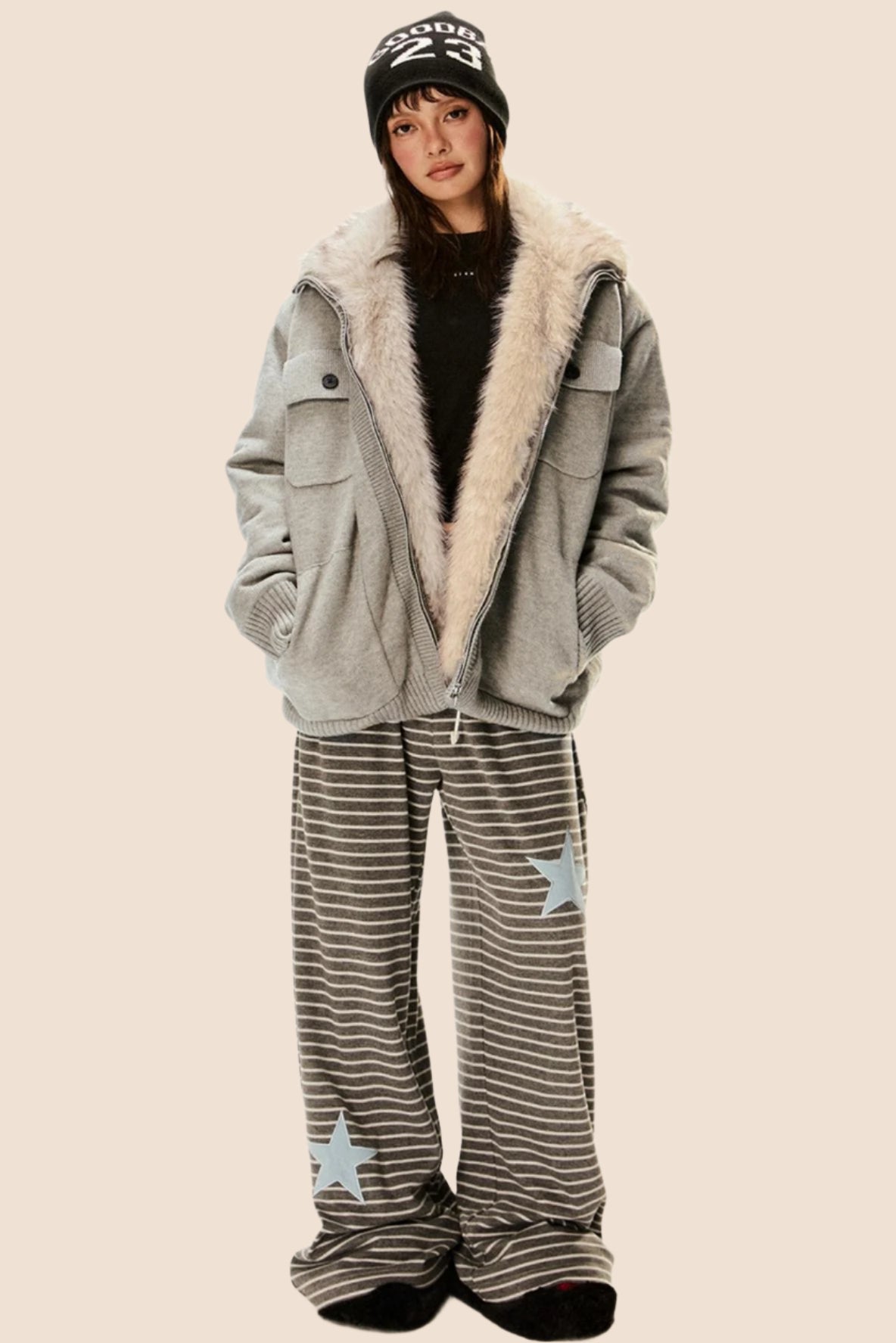 Furry Padded Cotton Versatile Jacket