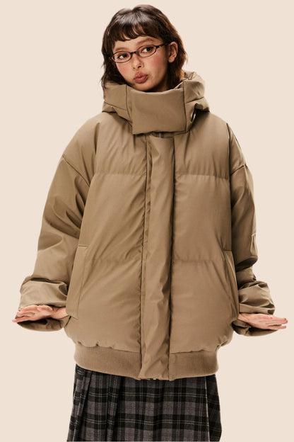 Duck Down Stand Collar Winter Jacket