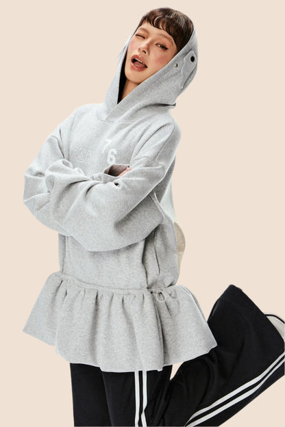 Casual Loose Hooded Sweatshirt