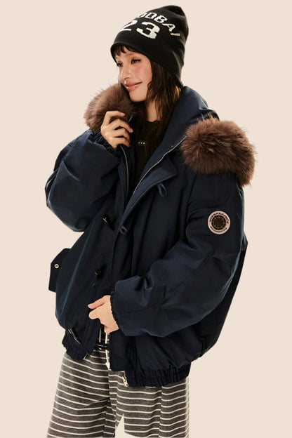 Hooded Duck Down Parka Jacket