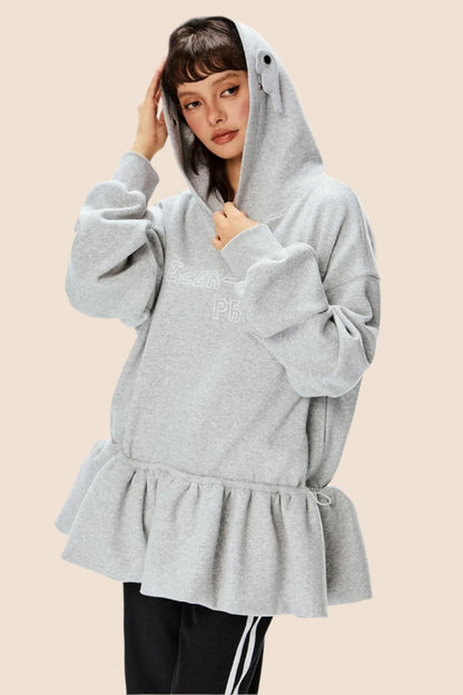 Casual Loose Hooded Sweatshirt