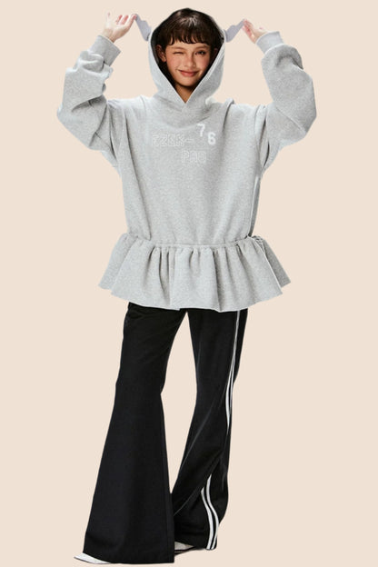 Casual Loose Hooded Sweatshirt