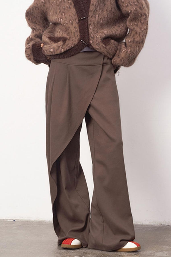 Lässige gerade weit geschnittene Hose 