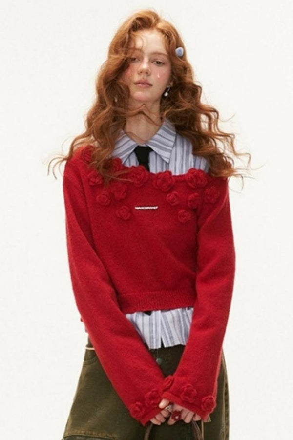 Slatted Shoulder Sweater