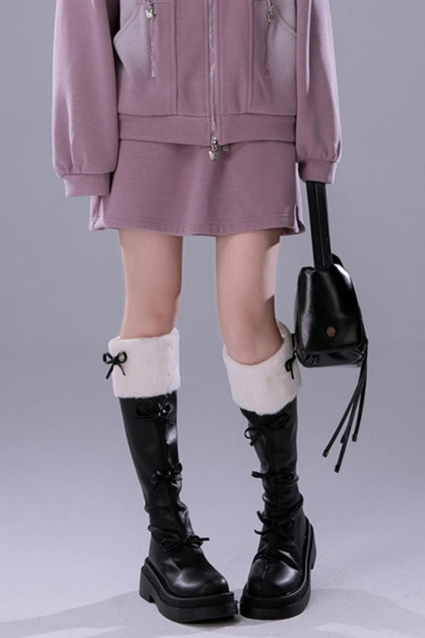 Thickened Fleece Sweatshirt Set-Up