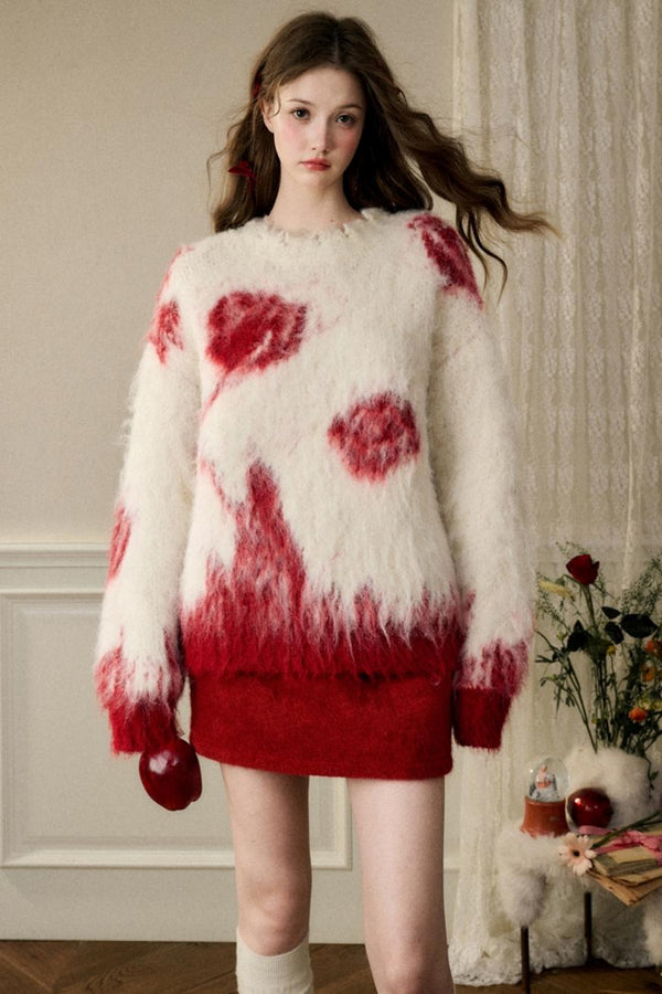 Plüschiger warmer Fleece-Pullover 