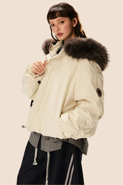 Hooded Duck Down Parka Jacket