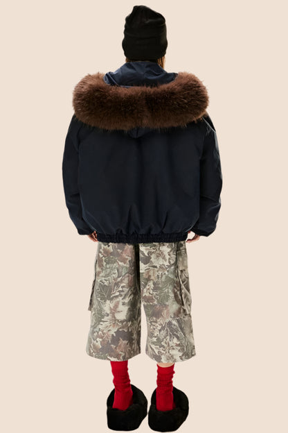 Hooded Duck Down Parka Jacket